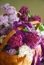 Vintage Bouquet of summer lilac flowers Royalty Free Stock Photo