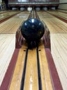 Vintage Bowling Alley with Ball Royalty Free Stock Photo