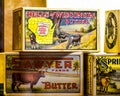 Vintage Boxes of Creamery Butter Royalty Free Stock Photo