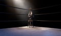 Vintage Boxing Corner And Hung Up Gloves