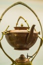 Vintage bras tea pot