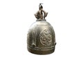 Vintage Brass Bell Isolated on White Background Royalty Free Stock Photo