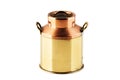 Vintage brass copper can with lid