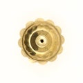 vintage brass door knob part in gold isolated Royalty Free Stock Photo