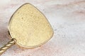 Vintage brass hand mirror Royalty Free Stock Photo