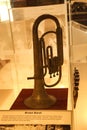 Vintage brass instrument in the Armenian Genocide Museum in Jbeil Lebanon