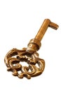 Vintage Brass Key Royalty Free Stock Photo