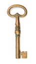 Vintage brass key Royalty Free Stock Photo