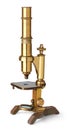 Vintage brass microscope