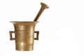 Vintage brass mortar