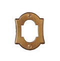 Vintage brass number plate Royalty Free Stock Photo