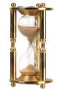 Vintage brass sand watch Royalty Free Stock Photo