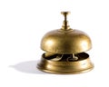 Vintage brass service bell Royalty Free Stock Photo