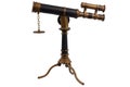 vintage brass telescope Royalty Free Stock Photo