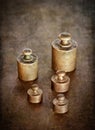 Vintage brass weights