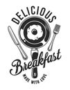 Vintage breakfast logotype