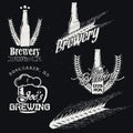 Vintage brewery (brewing) labels