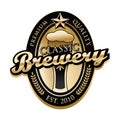 Vintage Brewery Label