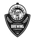 Vintage brewing black logotype Royalty Free Stock Photo