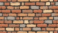 Vintage Brick Pattern Texture Background. AI Generation Royalty Free Stock Photo