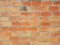 Vintage brick wall background blocks brown yellow orange color structure Royalty Free Stock Photo