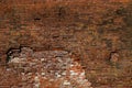 Vintage brick wall. Background, texture red brick. brickwork Royalty Free Stock Photo