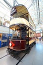 Vintage british double decker tram - London transport museum