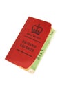 Vintage British driving licence Royalty Free Stock Photo