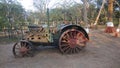 Vintage british era road roller in residency garden Indore Madhya pradesh Royalty Free Stock Photo