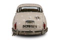 The Vintage British mid-sized luxury sports saloon car Jaguar Mark 2 1966. White background