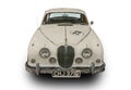 The Vintage British mid-sized luxury sports saloon car Jaguar Mark 2 1966. White background