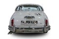 The Vintage British mid-sized luxury sports saloon car Jaguar Mark 2 1966. White background