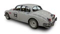 The Vintage British mid-sized luxury sports saloon car Jaguar Mark 2 1966. White background