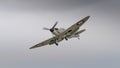 Vintage British Spitfire fighter aircraft