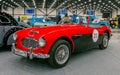 The Vintage British sports car Austin-Healey 3000 Royalty Free Stock Photo