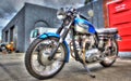 Vintage British Triumph motorbike