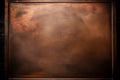 Vintage bronze copper plate metal sheet dark black brown background with copy space for design, AI generated Royalty Free Stock Photo