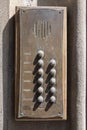 Vintage bronze intercom