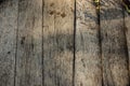 Vintage brown barrel wooden planks background texture with scratches and black stains over wood grain of old aged oak Royalty Free Stock Photo