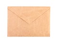 Vintage brown envelope isolated close-up Royalty Free Stock Photo