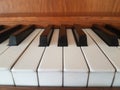 Vintage brown key piano Royalty Free Stock Photo