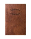 Vintage Brown Skin Leather Writing Notebook Royalty Free Stock Photo