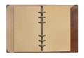 Vintage Brown Skin Leather Writing Notebook Royalty Free Stock Photo