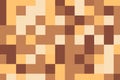 Vintage brown square pixelated texture with a classic digital mosaic effect. Retro abstract background concept