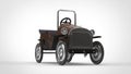 Vintage brown toy car - closeup shot Royalty Free Stock Photo