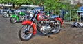 Vintage BSA Golden Flash motorbike