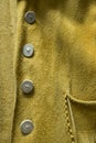 Vintage Buckskin Leather Coat Detail