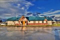 The vintage building in Puerto Natales, Chile