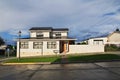 The vintage building in Puerto Natales, Chile