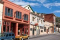 Vintage buildings along street in Bisbee Arizona